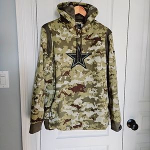 Dallas Cowboys Mens XL Nike Dri-Fit On Field Salute To Service like new hoodie